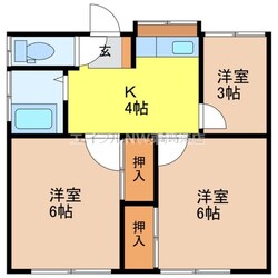 辻田アパートA棟の物件間取画像